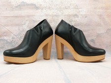 Extrem High-Heel Pumps aus Prototyp-Fertigung, echte Holzsohle und Leder, Gr. 45