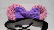 Magic Pink Donut Haarband Für Erwachsene Wolle Gehäkelt Disney Mickymausohren