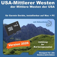 USA Mittlerer Westen Karte