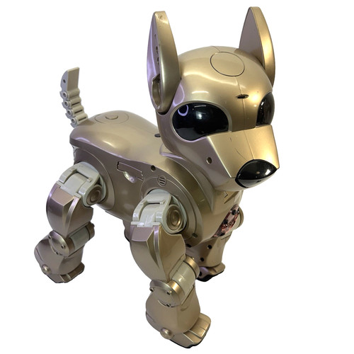 Cybie gold robot dog vintage - dog,