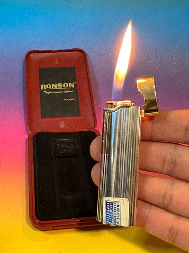 Ronson gas feuerzeug neu ovp - ronson,