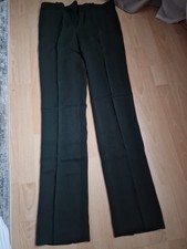 Zara Elegante Lang Hose Geile Dunkel Grün Farbe Gr. S
