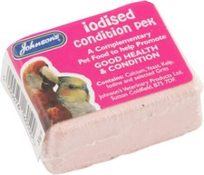 Johnson's Iodised Condition Pek Small Bird Mineral Block 33g Immunsystem Boost