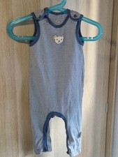 Steiff Baby Strampler Gr. 3-6M (68) blau / weiß gestreift