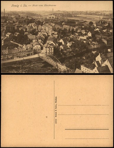 Ansichtskarte penig - penig, (mulde)