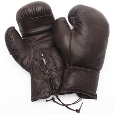 Retro Leder Boxhandschuhe 12