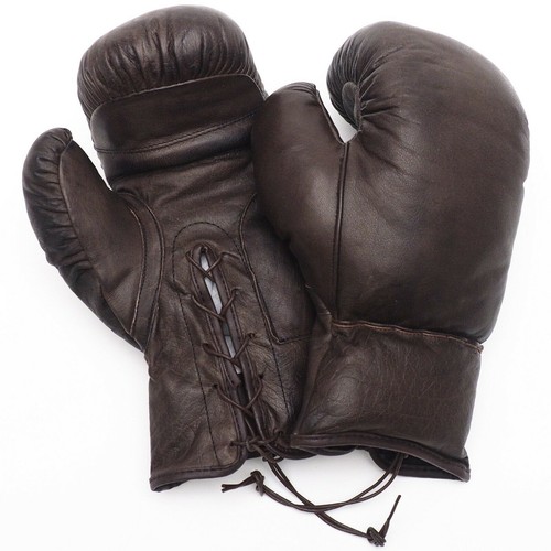 Retro leder boxhandschuhe - retro,