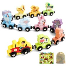 Holz Zug Magnet Tiere