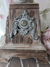 Zauberhafter Shabby chic Kerzenleuchter aus Holz im Viktorianischem Stil 