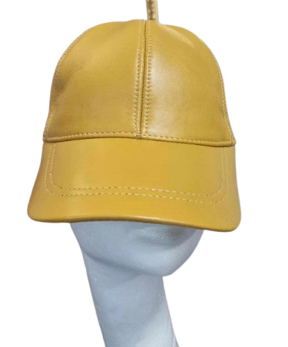 Coole leder cap - leder, basecap