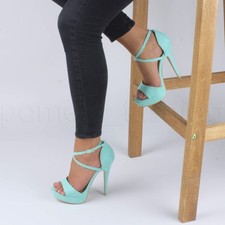 DAMEN HOHE ABSATZ PARTY KREUZ