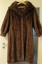 Nerzmantel Echt Pelz Nerz Mantel, Damen, Größe 38 Winterjacke Pelzjacke Braun