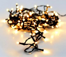 LED Lichterkette Timer Dimmer 40 - 240 warmweiß Strom außen Party Weihnachten