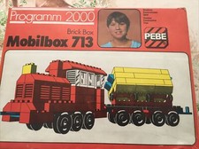 PEBE Original DDR Modellbausteine Mobilbox 713 Brick Box Programm 2000 Eisenbahn