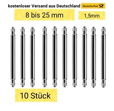 10 Stück  Edelstahl Ersatz Federstege Federstifte Armbanduhr Spring  Stifte