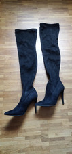 Sexy schwarze Overknee Stiefel, Steve Madden, Gr. 40, 11,5cm