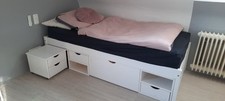 Funktionsbett Weiss 90 x 200
