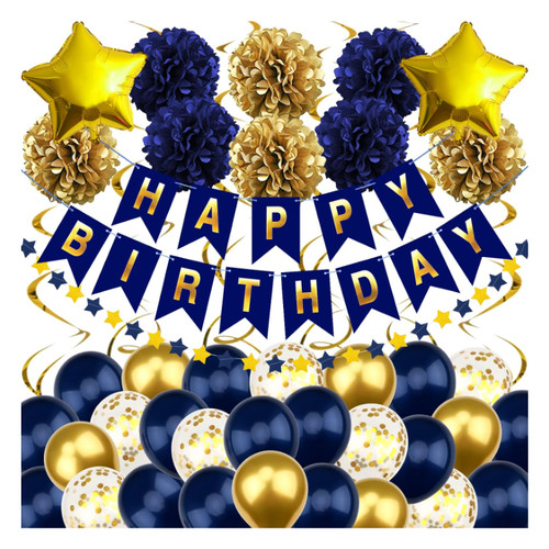 Marineblau gold - marineblau,