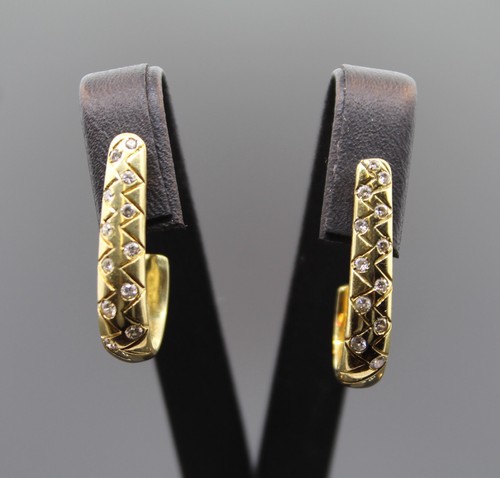 Halbcreolen aus 750er gelbgold - 750er,