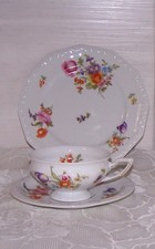 Rosenthal Maria Sommerstrauß  Kaffee /Teetasse mit Untertasse u. Dessertteller