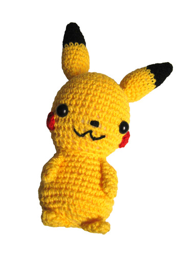 Handarbeit pikachu häkelfigur - pikachu,