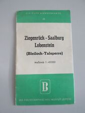 DDR Wanderkarte Ziegenrück -