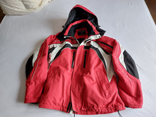 Herrenski-Anzug Größe S/48 mit abnehmbarer Kapuze und Hosenträgern.