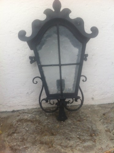 Wandlampe schmiedeeisen antik - wandlampe,