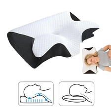 Nacken Therapiekissen Memory Schaum Anthrazit Orthopädisch Ergonomisch Schmerzen