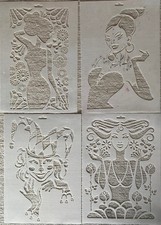 Heike Schäfer Design Konvolut aus 38 Schablonen zur Textilgestaltung