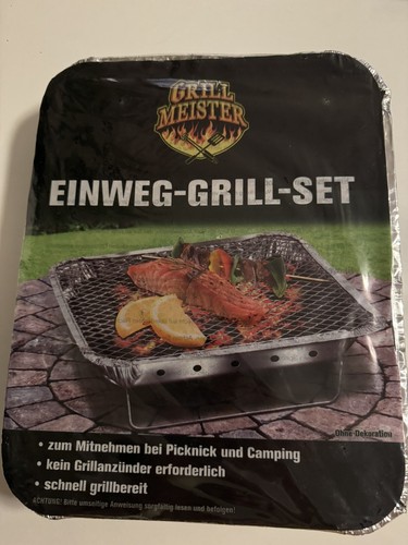 Grill meister einweg - grill, einweg-grill-set