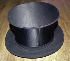 Antiker alter Zylinder Hut Chapeau Claque - Patent Adler Logo