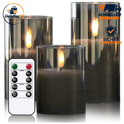 Led kerzen 3er set - set, mit