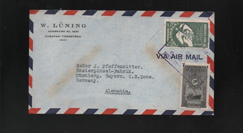 Seltener brief venezuela - brief, nach