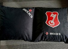 2x Kissen 60 x 60, Becks Bier