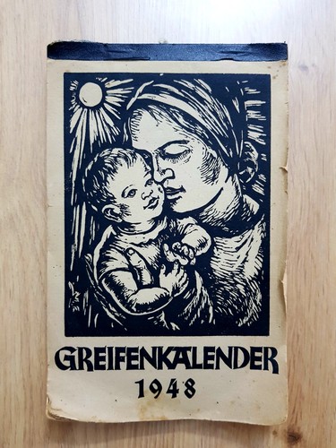 Antiker kunstkalender 1948 - kunstkalender,