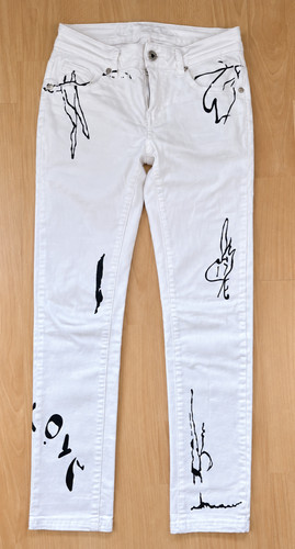 Blue monkey damenjeans - damenjeans, weiß