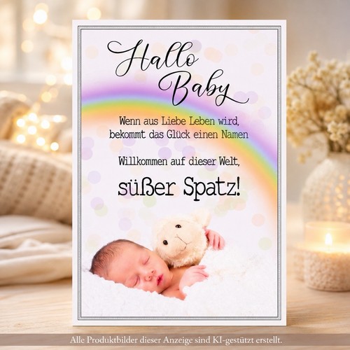 Geburt glückwunschkarte baby - geburt,