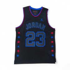 Jordan Chicago Bulls Trikot L Schwarz All Star Jersey #23 Vintage 
