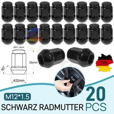 20 Radmuttern M12x1,5 35mm