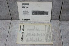 ORIGINAL Mercedes Benz BLAUPUNKT Autoradio Paris RCM 104 Einbauanleitung DE ✓