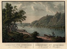 Kamp-Bornhofen Original Kupferstich Roux 1826