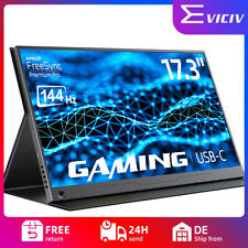 144Hz Tragbarer Monitor, EVICIV 17,3 Zoll Portable Display 1920*1080 HDMI DHR DE