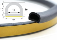 EPDM Moosgummi D-Profil Gummi