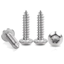 50 Edelstahl Blechschrauben M4