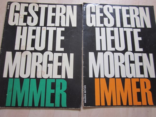 Gestern heute morgen immer - x,