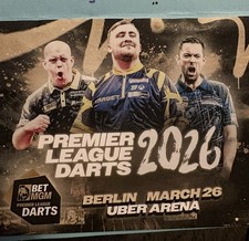 2 Dart Premier League ticket