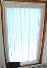 Scheibengardine Weiß Voile