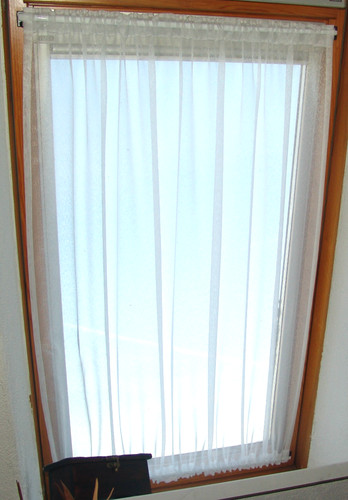 Scheibengardine weiß voile - weiß,