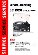 Service-Anleitung RFT SC 1920